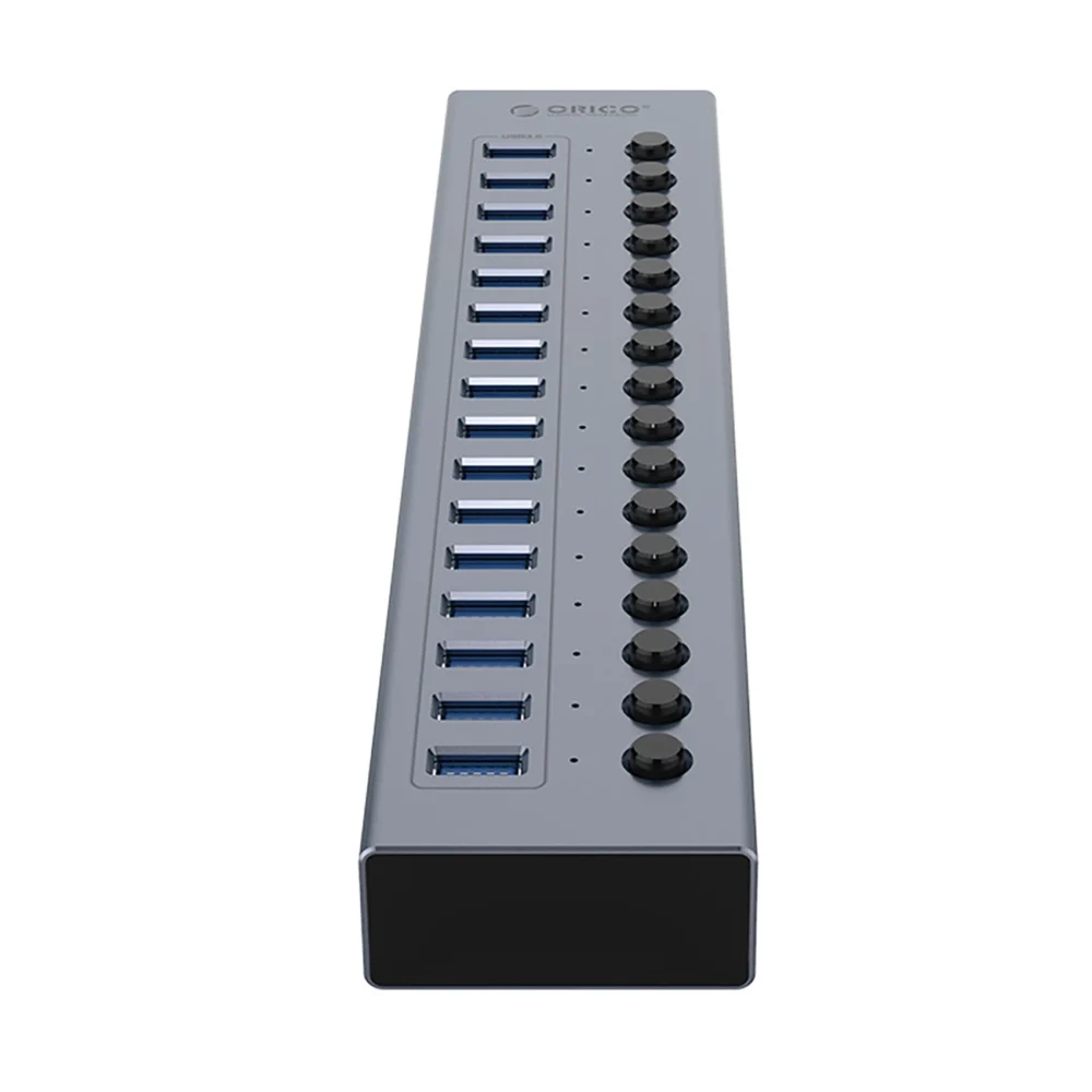 Orico BT2U3-16AB Hub 16x USB-A 3.0 with switches - grayeng
