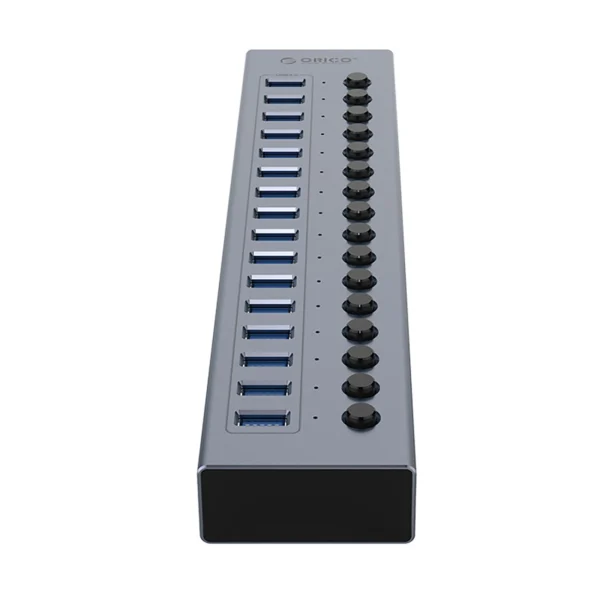 Orico BT2U3-16AB Hub 16x USB-A 3.0 with switches - grayeng