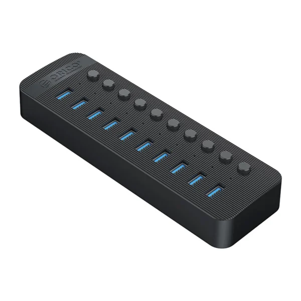 Orico CT2U3-10AB 10x USB-A 3.0 Hub with Switches - Blackeng