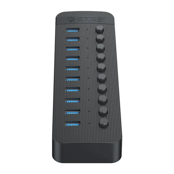 Orico CT2U3-10AB 10x USB-A 3.0 Hub with Switches - Blackeng