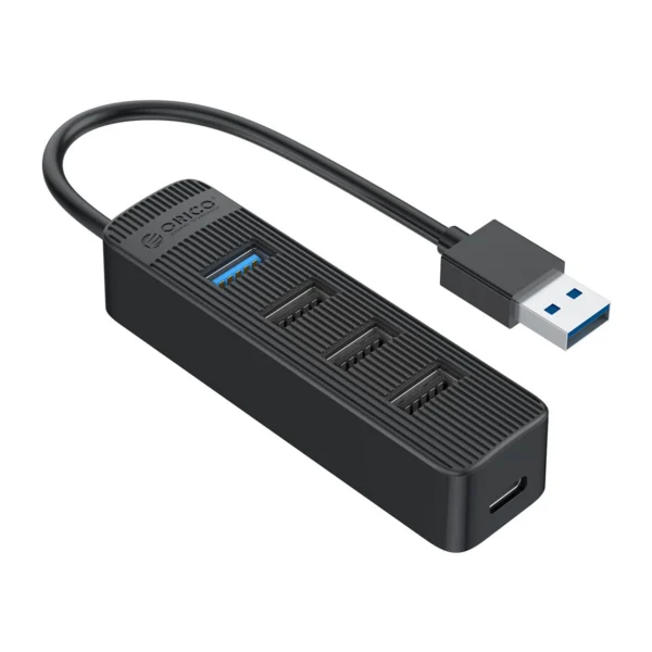 Orico TWU32-4A USB-A 3.1 hub / 1x USB-A 3.1 + 3x USB-A 2.0 + USB-C 5V/3A - blackeng