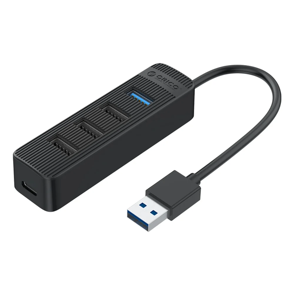 Orico TWU32-4A USB-A 3.1 hub / 1x USB-A 3.1 + 3x USB-A 2.0 + USB-C 5V/3A - blackeng