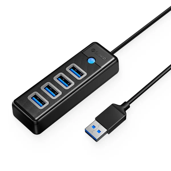 Hub Orico PW4U-U3 USB-A / 4x USB-A 3.0 - blackeng