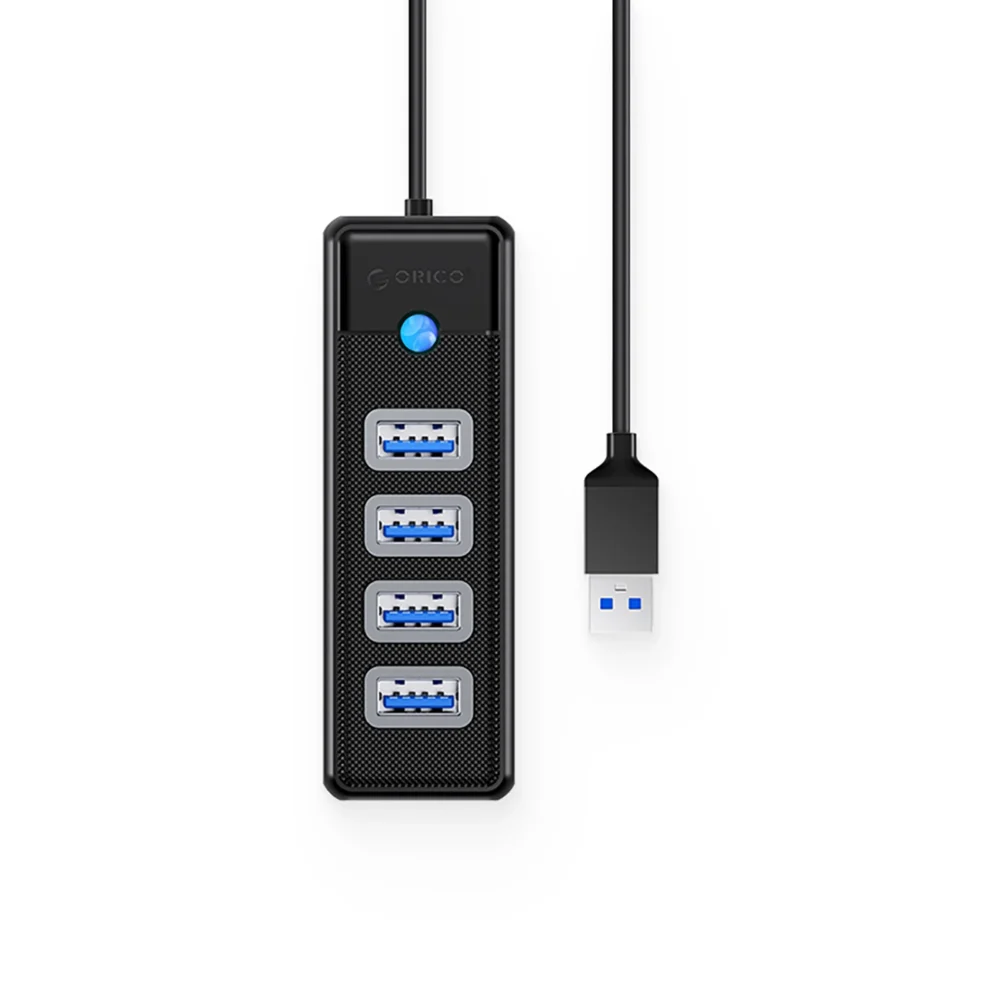 Hub Orico PW4U-U3 USB-A / 4x USB-A 3.0 - blackeng