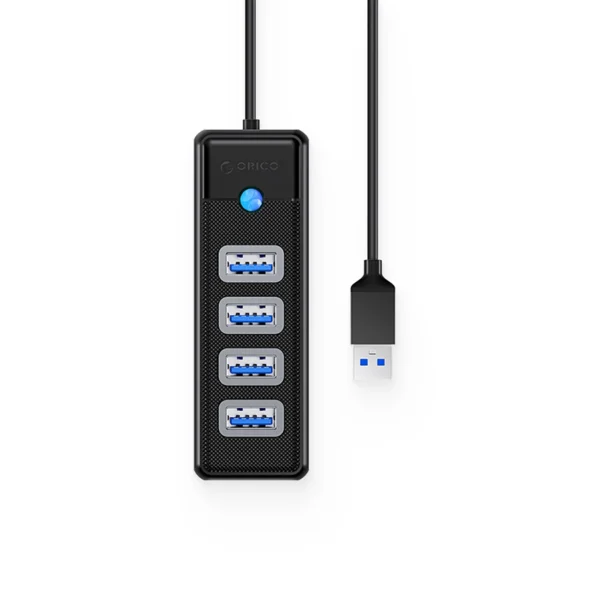 Hub Orico PW4U-U3 USB-A / 4x USB-A 3.0 - blackeng