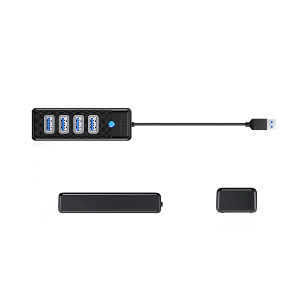 Hub Orico PW4U-U3 USB-A / 4x USB-A 3.0 - blackeng