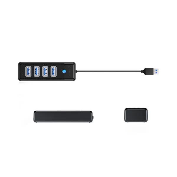 Hub Orico PW4U-U3 USB-A / 4x USB-A 3.0 - blackeng
