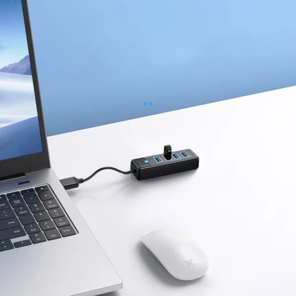 Hub Orico PW4U-U3 USB-A / 4x USB-A 3.0 - blackeng