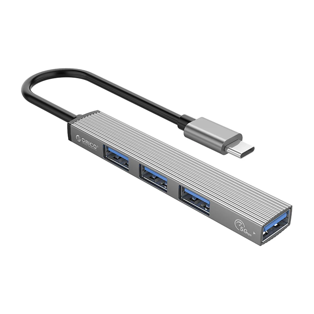Orico AH-13 USB-C Hub Docking Station 1x USB-A 3.0 + 3x USB-A 2.0 - Grayeng