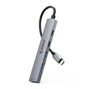 Orico YSB4-U2 USB-A/USB-C Hub Docking Station 2x USB-A 2.0 + 1x USB-A 3.0 + 1x USB-C 2.0 + 1x USB-C - Grayeng