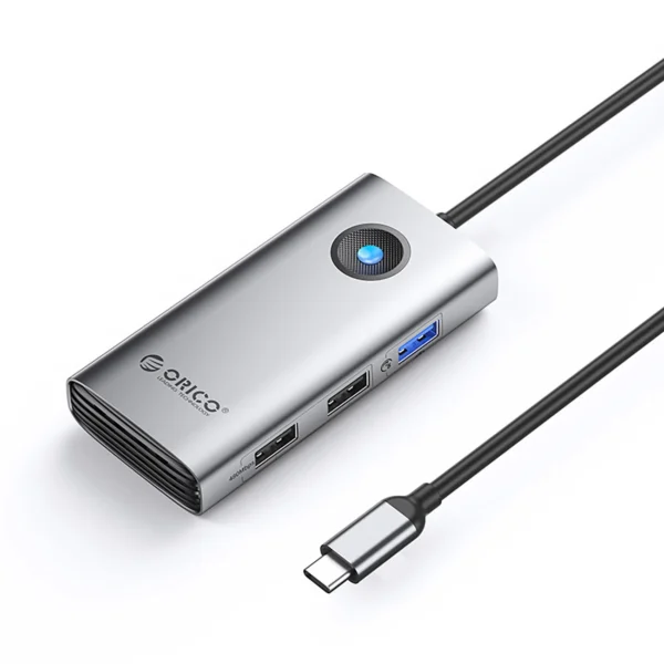 Orico PW11-5P USB-C Hub Docking Station 1x USB-A 3.0 + 2x USB-A 2.0 + 1x USB-C PD + 1x HDMI - Grayeng