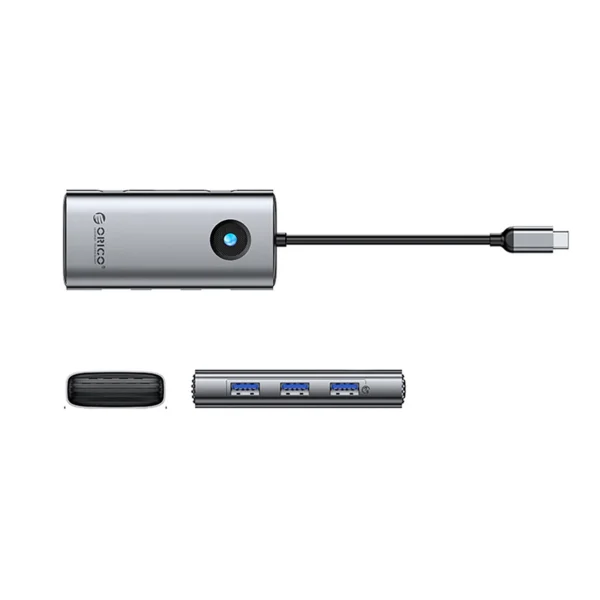 Orico PW11-6P USB-C Hub Docking Station 3x USB-A 3.0 + 1x USB-C 2.0 + 1x HDMI - Grayeng