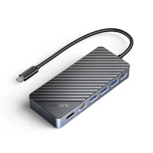 Orico OM28PR-G2 USB-C Docking Station with M.2 Drive Slot + 1 x USB-A 3.2 + 1x USB-C 3.2 + 2x USB-A 2.0 + 1x HDMI + 1x Ethernet - Blackeng