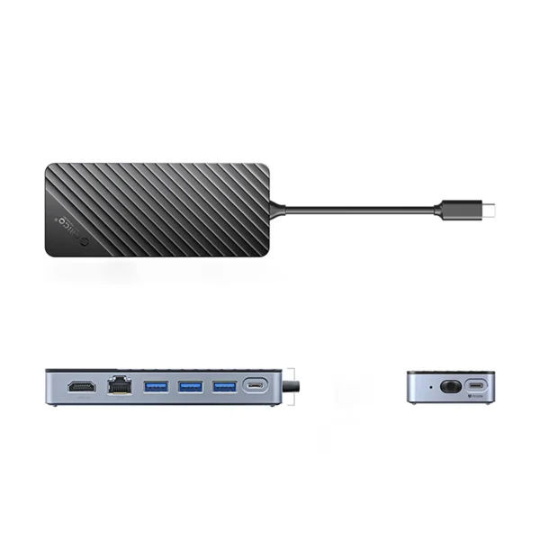 Orico OM28PR-G2 USB-C Docking Station with M.2 Drive Slot + 1 x USB-A 3.2 + 1x USB-C 3.2 + 2x USB-A 2.0 + 1x HDMI + 1x Ethernet - Blackeng