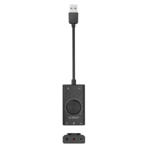Orico SC2 External Multifunction Sound Card with USB-A - Blackeng