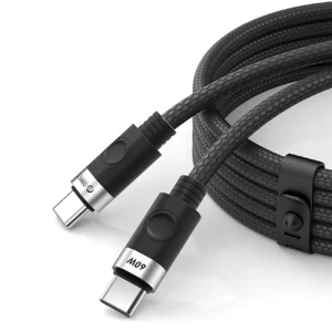 Orico CDX 60W 3A Power Delivery USB-C - USB-C 1m Cable - Blackeng