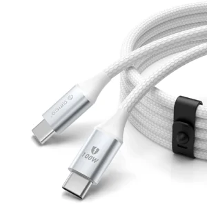 Orico CDX 100W 5A Power Delivery USB-C - USB-C 1m Cable - Whiteeng