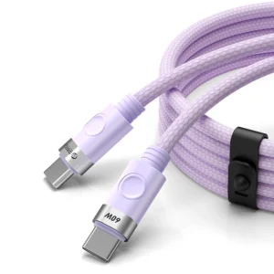 Orico CDX 60W 3A Power Delivery USB-C - USB-C 1m Cable - Purpleeng