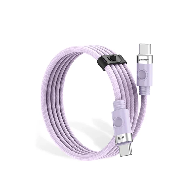 Orico CDX 60W 3A Power Delivery USB-C - USB-C 1m Cable - Purpleeng