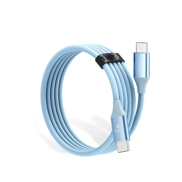 Orico CDX 100W 5A Power Delivery USB-C - USB-C cable 1m - blueeng
