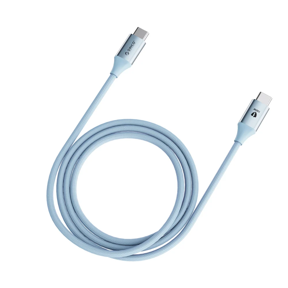 Orico CDX 100W 5A Power Delivery USB-C - USB-C cable 1m - blueeng