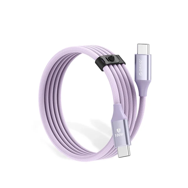 Kabel Orico CDX 100W 5A Power Delivery USB-C - USB-C 1m - fioletowypol