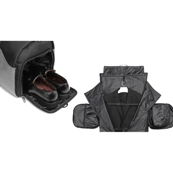 Wozinsky Premium Suit Travel Bag with Wet Pocket (45L) - Blackeng