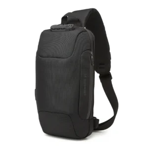 Wozinsky Premium Single Shoulder Anti-Theft City Backpack with Organizer and USB - Blackeng