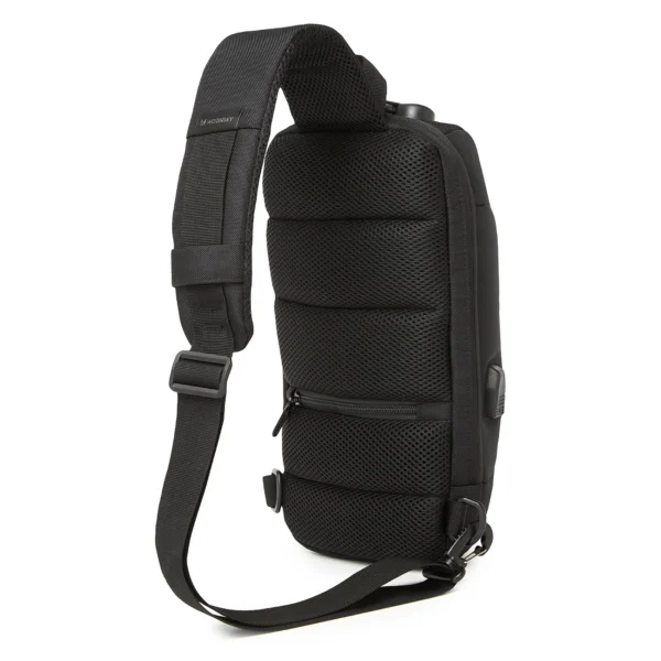 Wozinsky Premium Single Shoulder Anti-Theft City Backpack with Organizer and USB - Blackeng