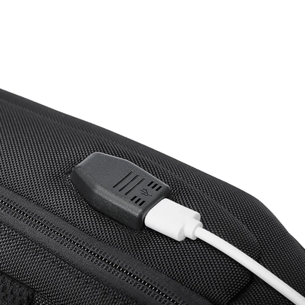 Wozinsky Premium Single Shoulder Anti-Theft City Backpack with Organizer and USB - Blackeng