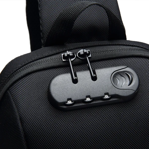 Wozinsky Premium Single Shoulder Anti-Theft City Backpack with Organizer and USB - Blackeng