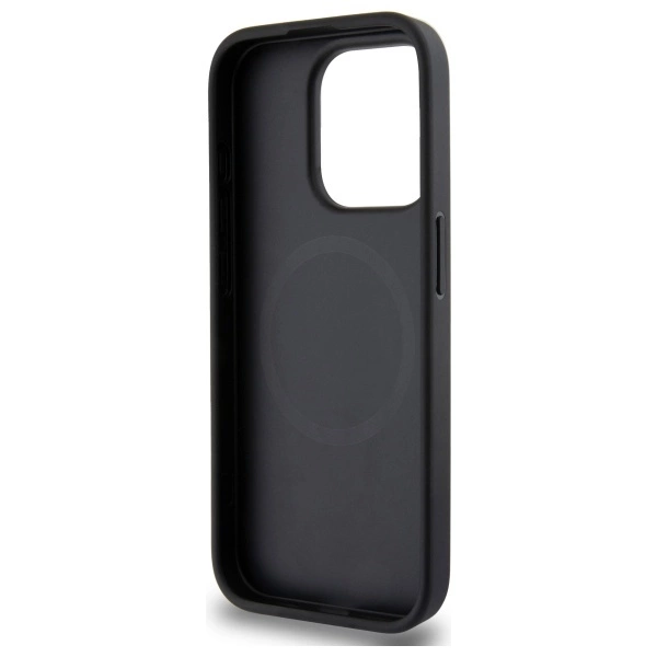 DKNY Grained Metal Logo MagSafe iPhone 15 Pro Case - Beigeeng