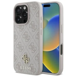 Guess Small Classic MagSafe iPhone 16 Pro Case - Pinkeng