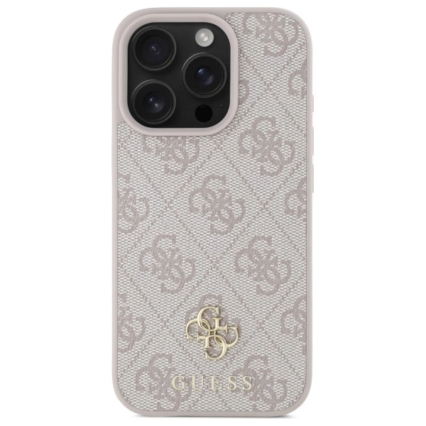 Guess Small Classic MagSafe iPhone 16 Pro Case - Pinkeng