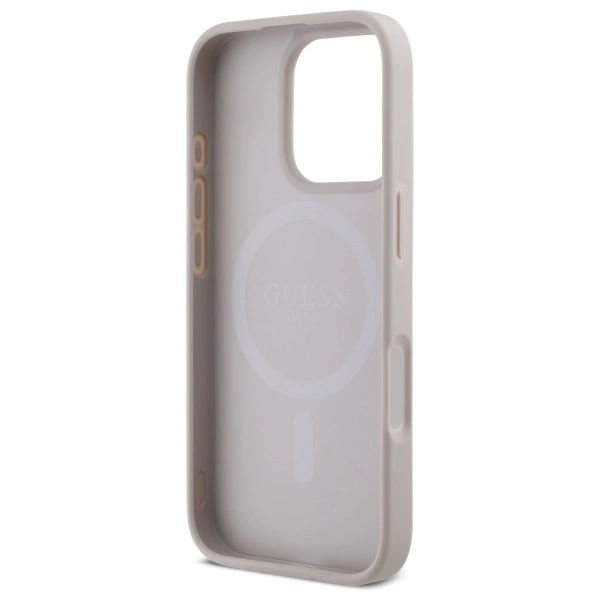 Guess Small Classic MagSafe iPhone 16 Pro Case - Pinkeng