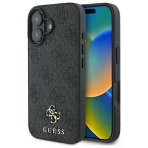 Guess Small Classic MagSafe case for iPhone 16 - blackeng