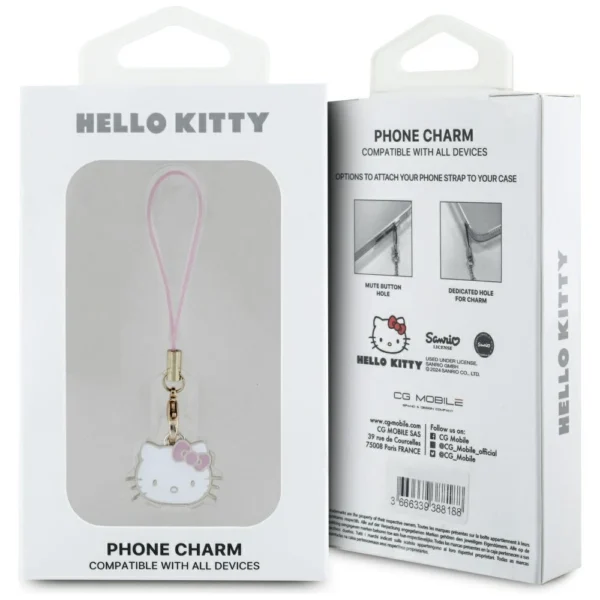 Hello Kitty Charm Kitty Head Pendant - Pinkeng