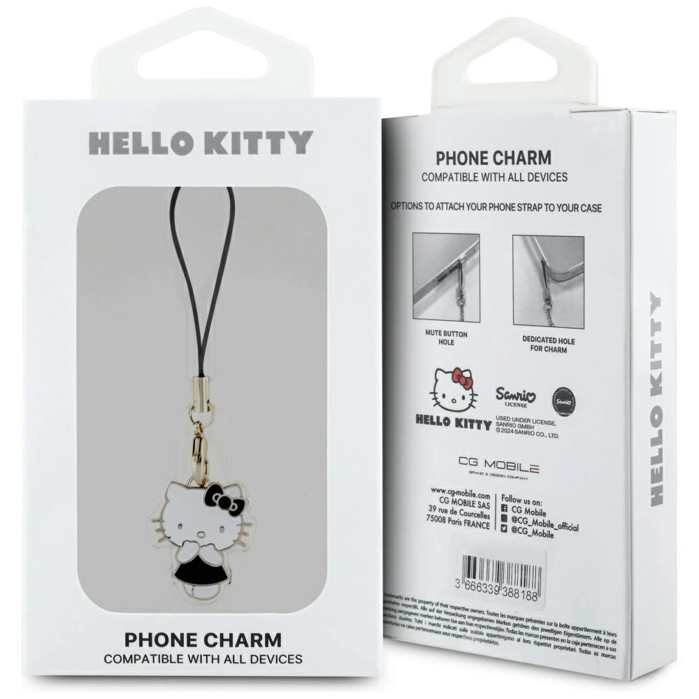 Hello Kitty Charm Kitty Cute Pendant - Blackeng