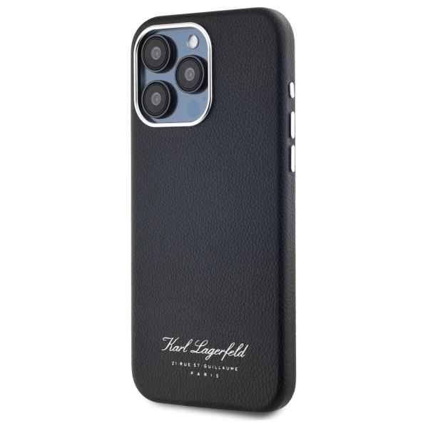 Karl Lagerfeld Hotel RSG Case for iPhone 15 Pro Max - Blackeng