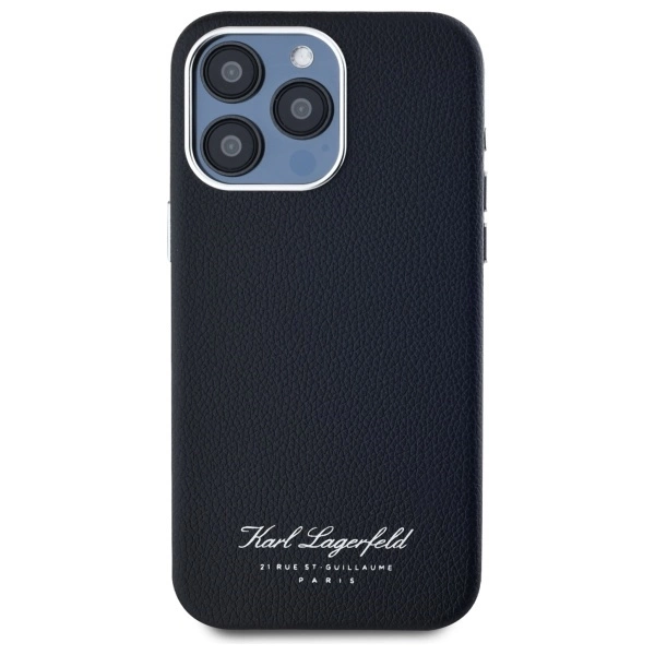 Karl Lagerfeld Hotel RSG Case for iPhone 15 Pro Max - Blackeng
