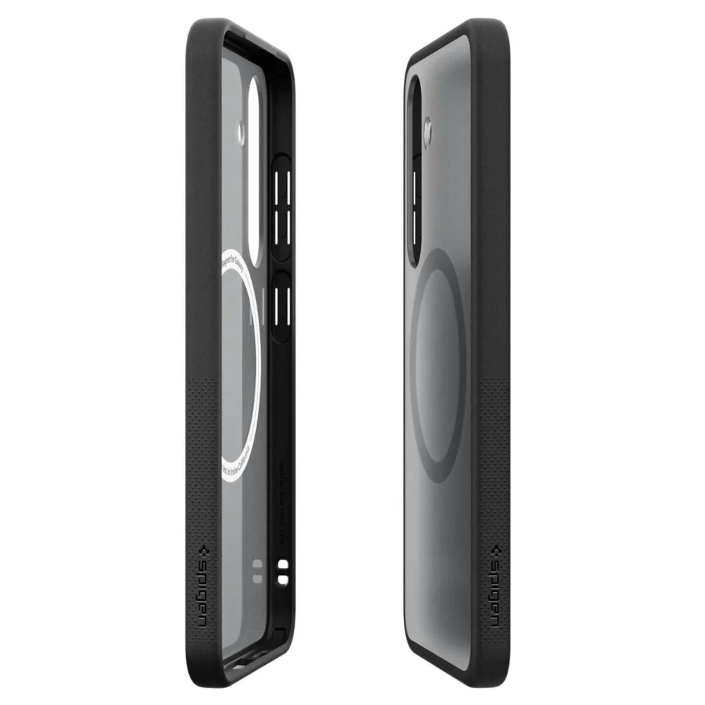 Spigen Capella GP-FPS931PGBJW Silicone Case with MagFit Magnetic Ring for Samsung Galaxy S25 - Blackeng