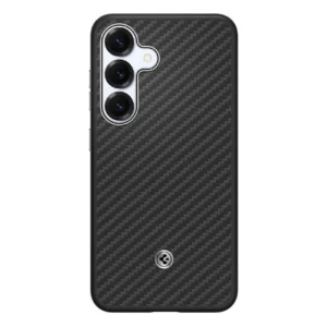 Spigen Enzo Aramid GP-FPS931PGABW Silicone Case with Built-in MagFit Ring for Samsung Galaxy S25 - Blackeng