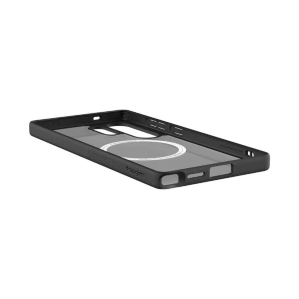 Spigen Capella GP-FPS938PGBJW Silicone Case with MagFit Magnetic Ring for Samsung Galaxy S25 Ultra - Blackeng