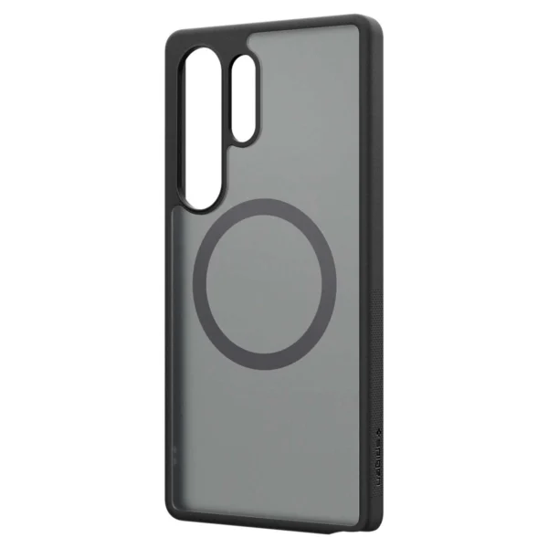 Spigen Capella GP-FPS938PGBJW Silicone Case with MagFit Magnetic Ring for Samsung Galaxy S25 Ultra - Blackeng