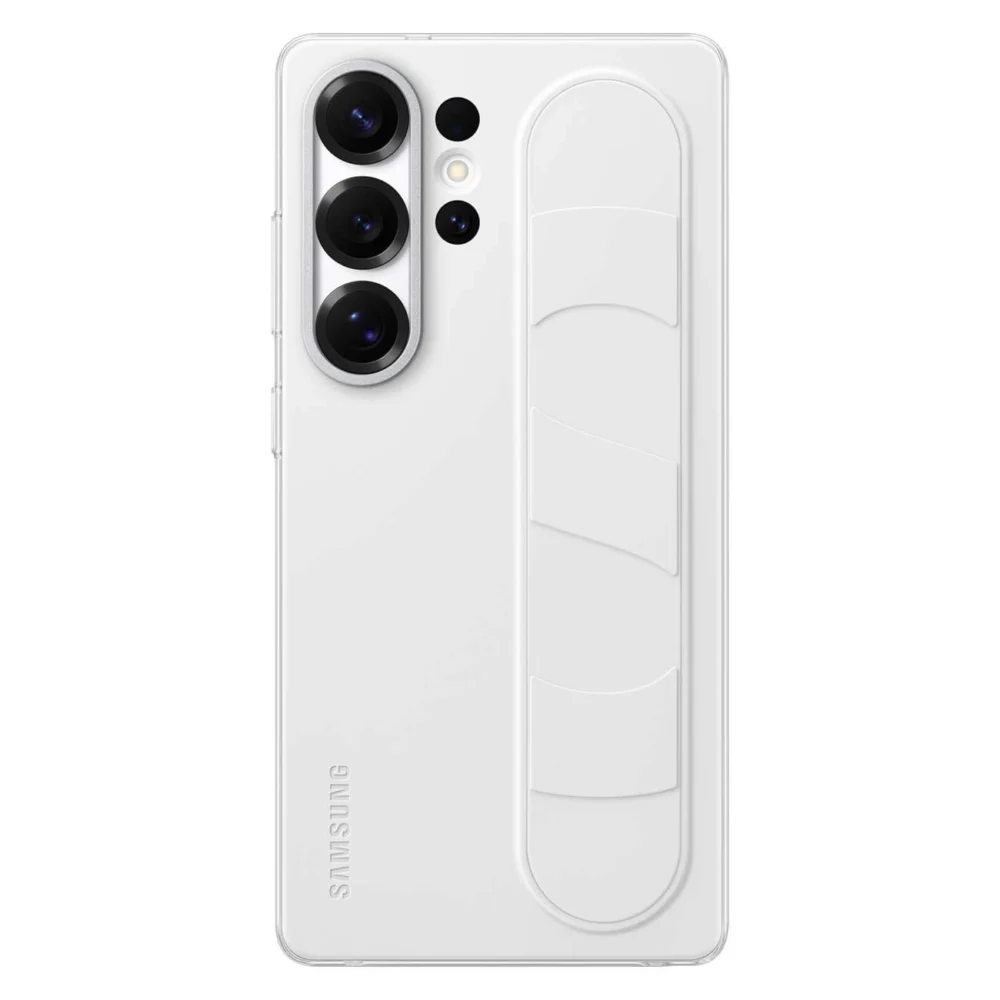 Samsung Standing Grip Case EF-GS938CWEGWW Silicone Case with Holder / Stand for Samsung Galaxy S25 Ultra - Whiteeng
