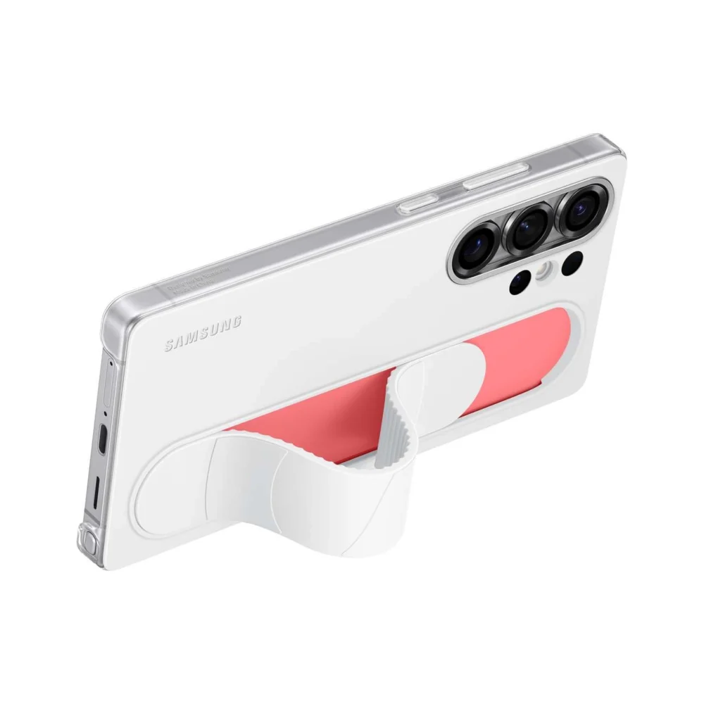 Samsung Standing Grip Case EF-GS938CWEGWW Silicone Case with Holder / Stand for Samsung Galaxy S25 Ultra - Whiteeng