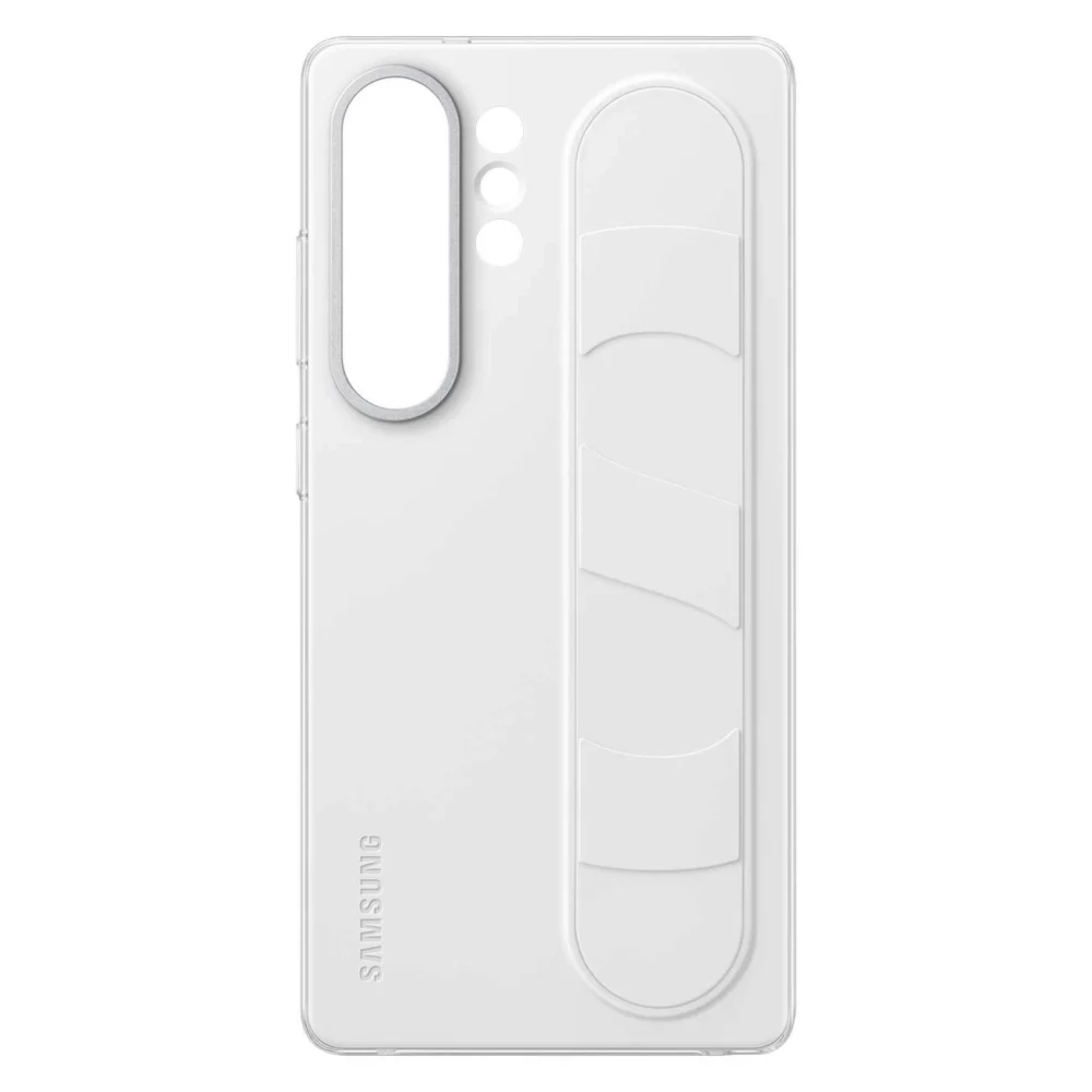 Samsung Standing Grip Case EF-GS938CWEGWW Silicone Case with Holder / Stand for Samsung Galaxy S25 Ultra - Whiteeng