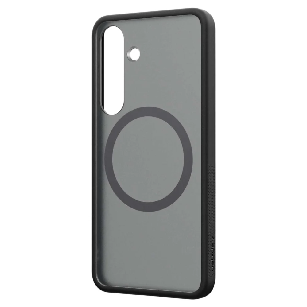 Spigen Capella GP-FPS936PGBJW Silicone Case with MagFit Magnetic Ring for Samsung Galaxy S25+ - Blackeng