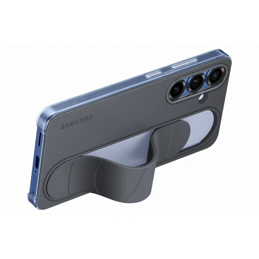 Samsung Standing Grip Case EF-GS936CBEGWW Silicone Case with Holder / Stand for Samsung Galaxy S25+ - Blackeng