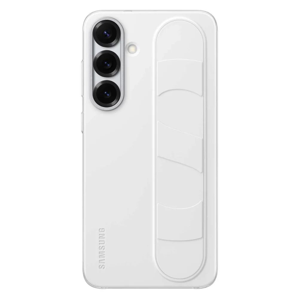 Samsung Standing Grip Case EF-GS936CWEGWW Silicone Case with Holder / Stand for Samsung Galaxy S25+ - Whiteeng